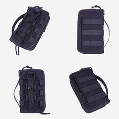 Casual Large Capacity Nylon Wallet for Men – Zipper Closure, Multiple Compartments