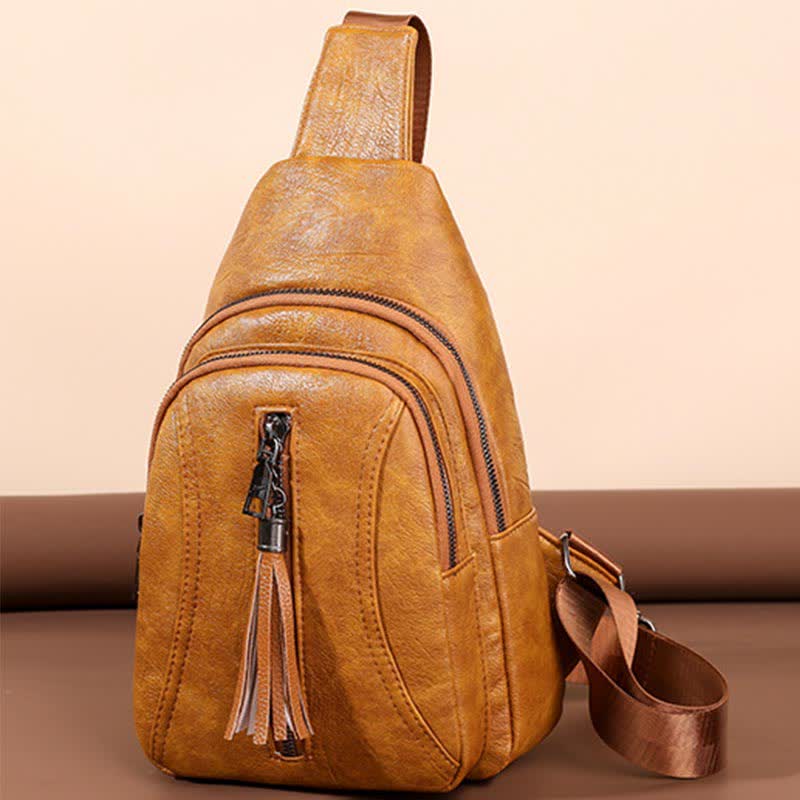 Fashionable Waterproof Sling Bag for Women - Crossbody Purse with Adjustable Strap