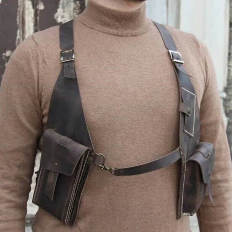 Medieval Underarm Shoulder Holster Phone Bag Wallet Pocket Card Holder - VOTVO