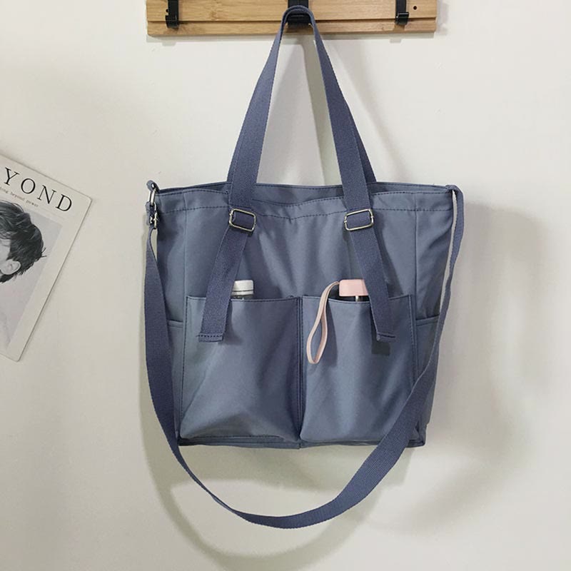 Waterproof Canvas Tote Bag for Women – Large Capacity Crossbody & Shoulder Bag for Students - VOTVO