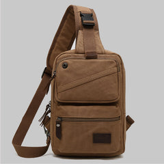 Sling Bag für Herren – Retro Canvas Crossbody Fanny Pack Rucksack
