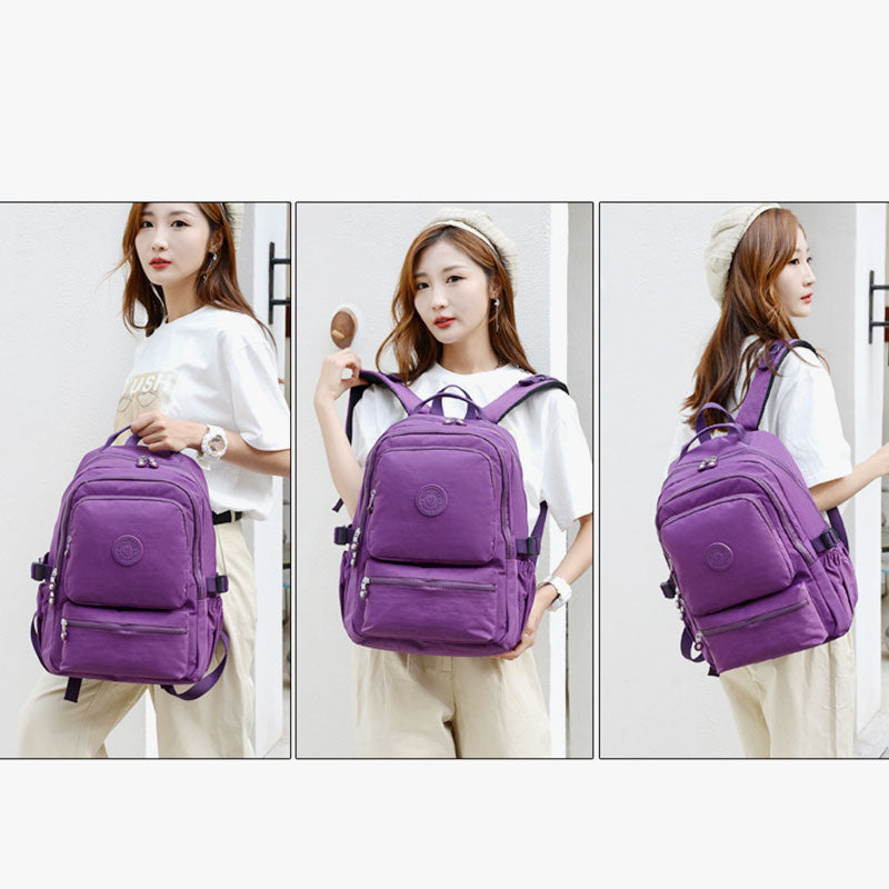Lightweight Waterproof Backpack – Large Capacity Multi-Pocket Casual Daypack