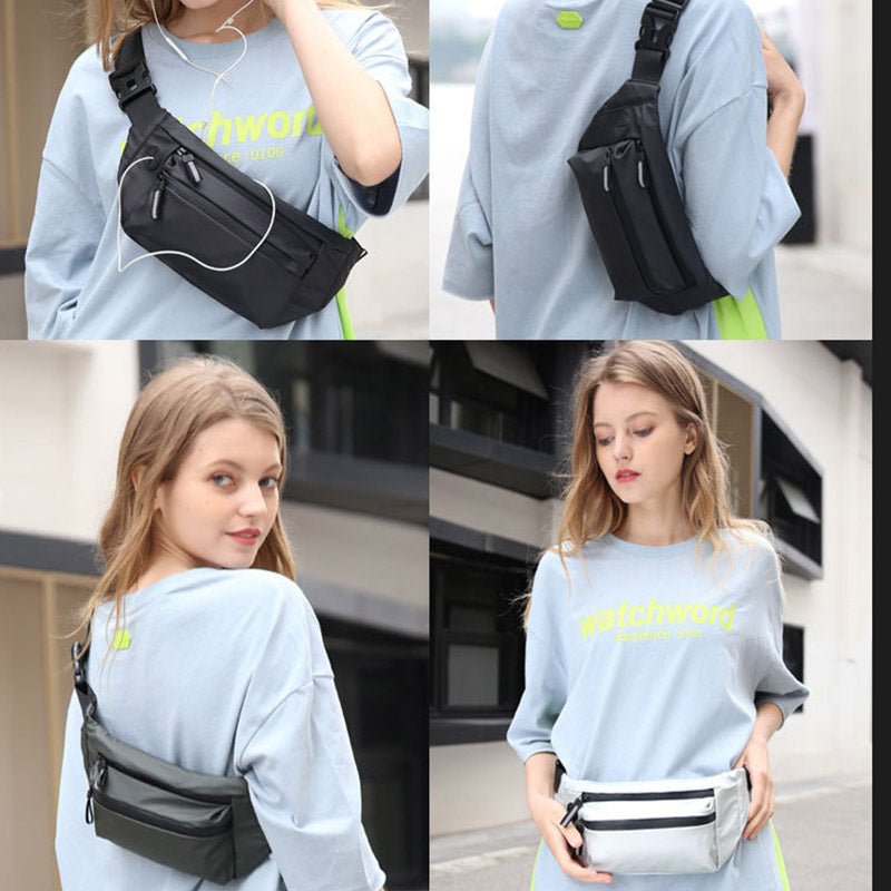 Waterproof Waist Bag for Men & Women – Large Chest Sling Bag with Adjustable Strap - VOTVO