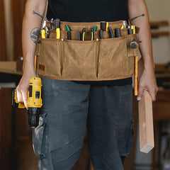 Werkzeuggürteltasche mit mehreren Fächern – Wasserdichte Gürteltasche aus Canvas zur Werkzeugorganisation