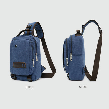 Men's Retro Sling Bag – Outdoor Casual Crossbody Chest Bag for Travel & Sport