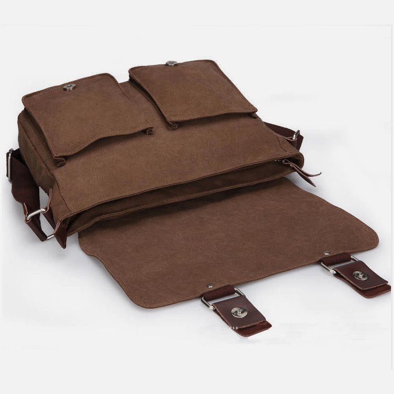 Messenger Bag for Men – Large Capacity Canvas Shoulder Bag for Casual & Daily Use - VOTVO