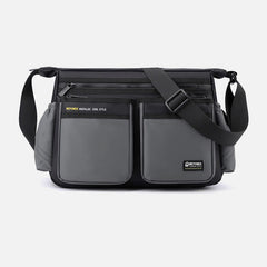 Classic Travel Satchel for Men – Durable Nylon, Large Crossbody Bag