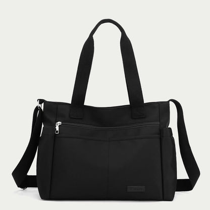 Minimalistic Nylon Tote Bag for Women – Large Handbag for School & Fitness