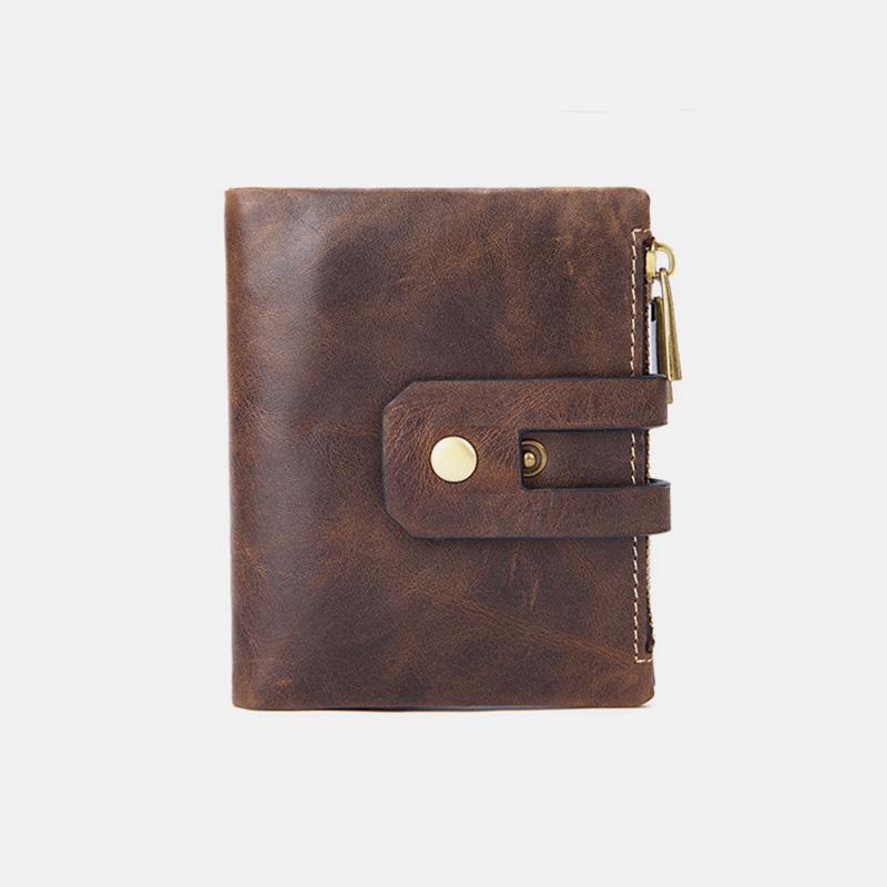 Multifunctional Double Zipper Vintage Wallet – Stylish and Practical - VOTVO