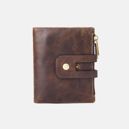 Multifunctional Double Zipper Vintage Wallet – Stylish and Practical - VOTVO