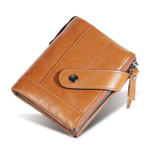 Genuine Leather RFID Small Wallet – Compact and Secure