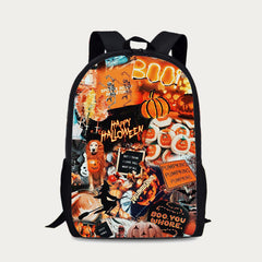 Funny Pumpkin Backpack for Halloween Party – Daily Travel Schoolbag