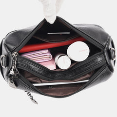 Retro Medium Sling Umhängetasche für Damen – Weiche PU Leder Crossbody Handtasche