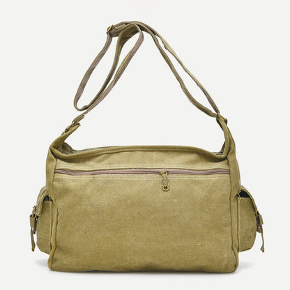 Messenger Bag for Men - Vintage Canvas Large Crossbody Kit