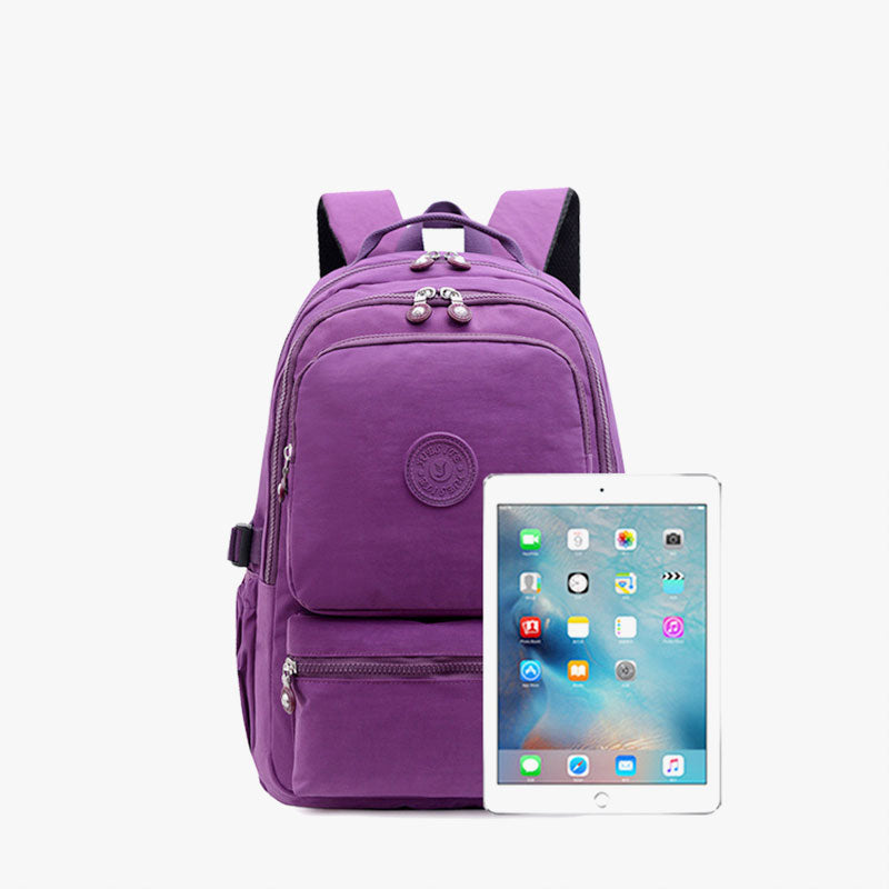 Lightweight Waterproof Backpack – Large Capacity Multi-Pocket Casual Daypack