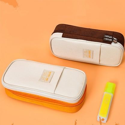 Large Capacity Pencil Case for School Students | Adult Pencil Pouch Office Organizer