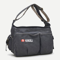 Messenger Bag für Herren – Großes Crossbody-Set aus Vintage-Canvas