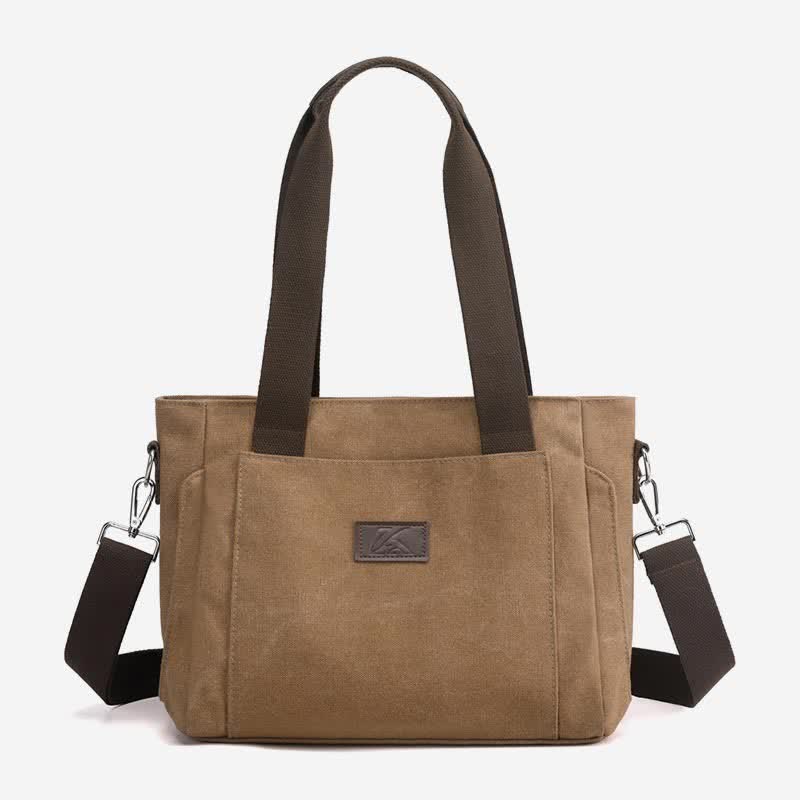 Women's Canvas Tote Shoulder Handbag – Casual Crossbody Purse Work Bag - VOTVO