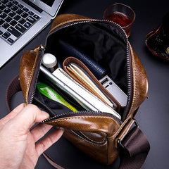 Bull Captain Genuine Leather Crossbody Bag – Stylish & Practical for Daily Use, Travel, and Business - VOTVO