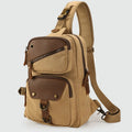 Sling Bag for Men – Retro Canvas Crossbody Chest Bag, Lightweight & Versatile for Daily Use and Travel - VOTVO