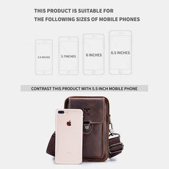 Genuine Leather Multifunctional Waist & Messenger Bag for Men – Versatile Crossbody & Shoulder Bag - VOTVO