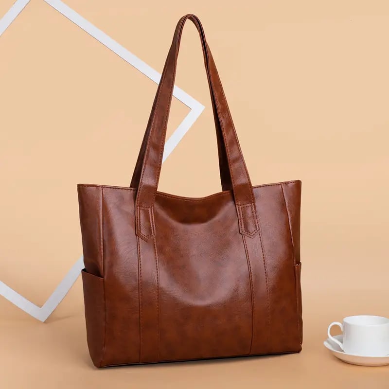 Solid color simple Large Capacity Tote Bag - VOTVO