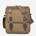 Retro Canvas Messenger Bag for Men – Crossbody Shoulder Bag for Business & Travel