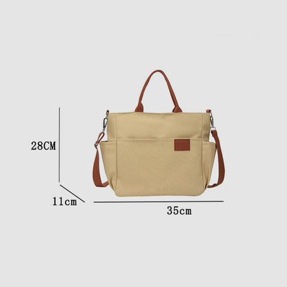 Simple Tote Bag for Women – Daily Portable Canvas Crossbody Bag - VOTVO