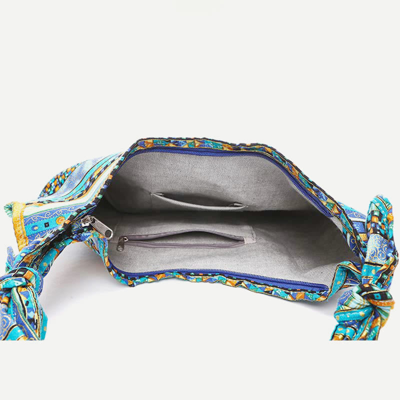 Large Capacity Canvas Shoulder Bag for Women – Colorful Crossbody Handbag