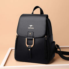 Backpack Purse for Women – Multi-Pocket PU Leather Travel Bag