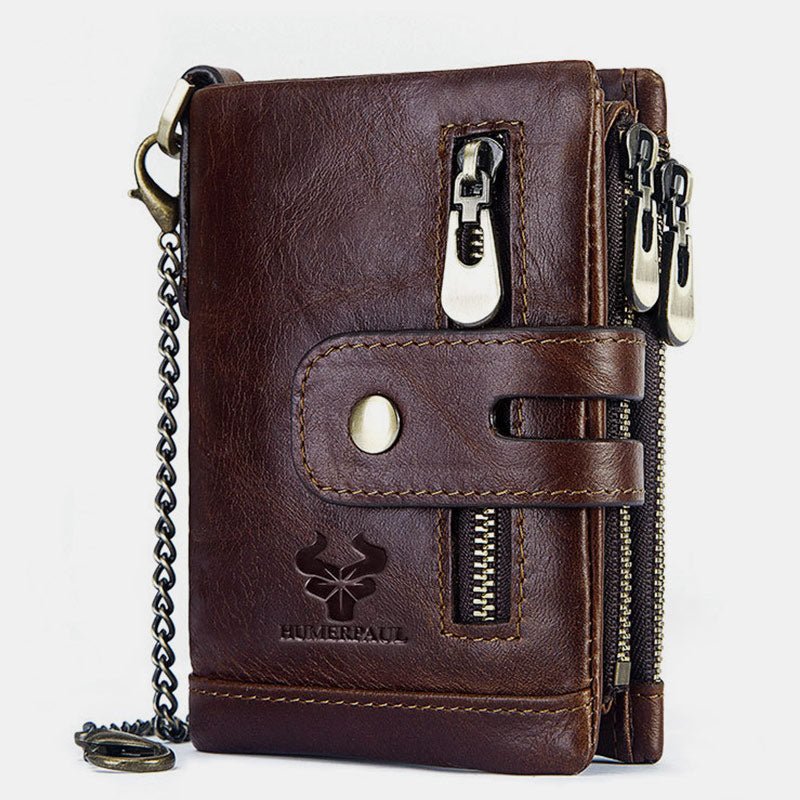 RFID Multifunctional LargeCapacity Genuine Leather Wallet - VOTVO