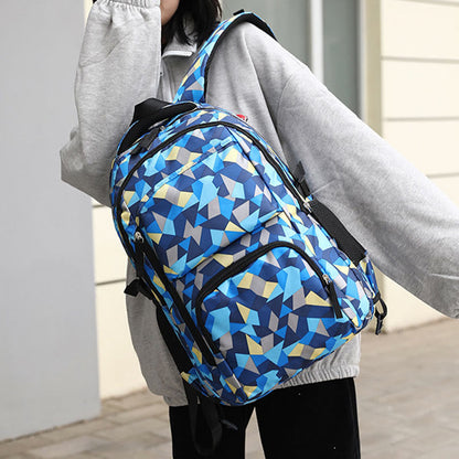 Rolling Wheels School Bag for Girls – Colorful Printing Backpack with Adjustable Straps & Two-Wheel Design