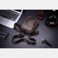 Genuine Leather Multifunctional Waist & Messenger Bag for Men – Versatile Crossbody & Shoulder Bag - VOTVO