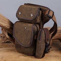 Durable Leg Bag for Men – Vertical Outdoor Sports Canvas Bag with Adjustable Strap - VOTVO