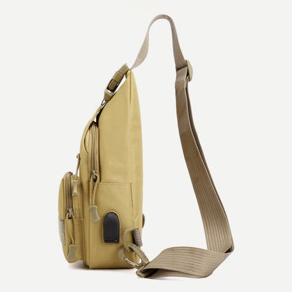 Sling Bag for Men – Canvas Casual Sports Large Chest Bag