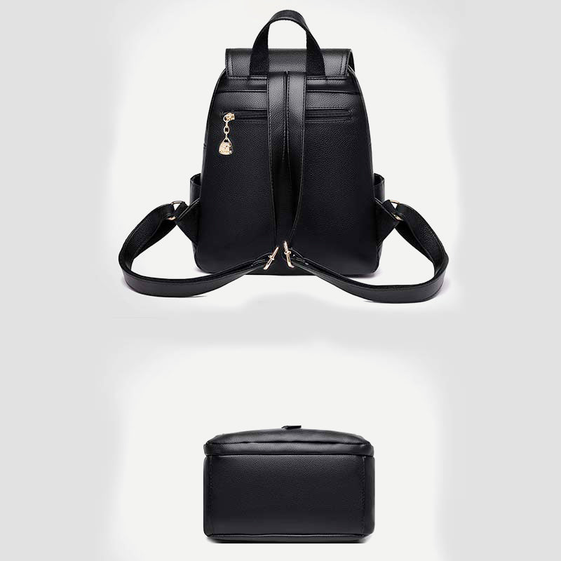 Backpack Purse for Women – Multi-Pocket PU Leather Travel Bag