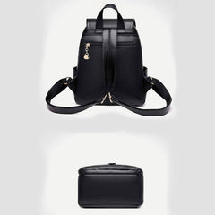 Backpack Purse for Women – Multi-Pocket PU Leather Travel Bag