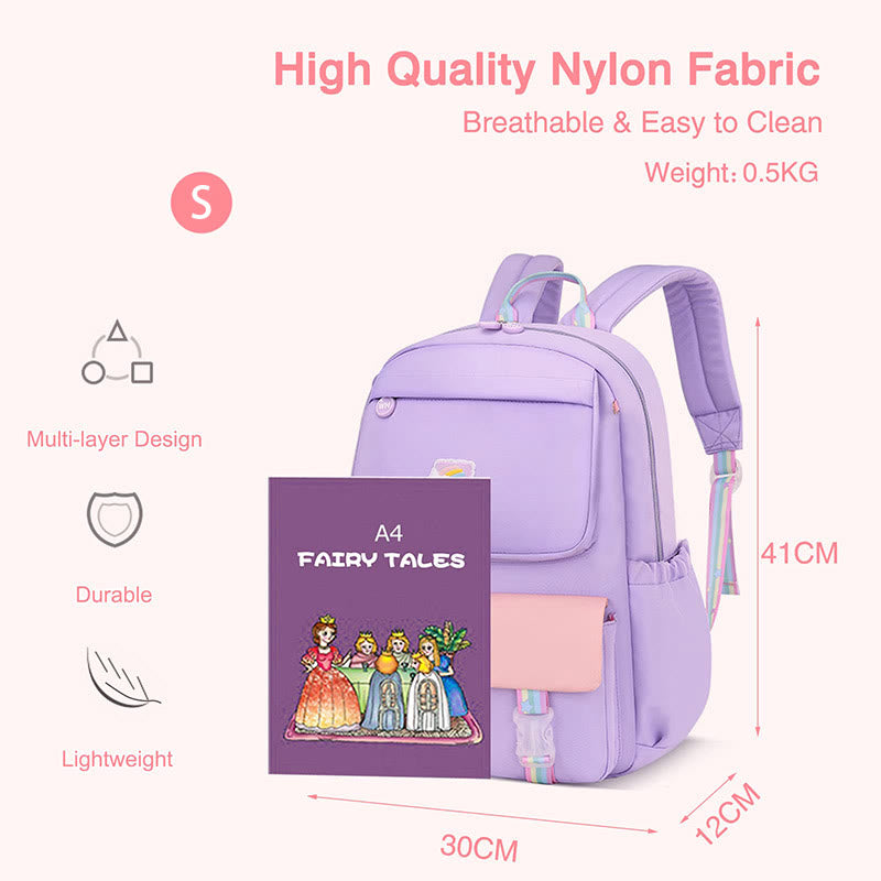 Waterproof Lightweight Large-Capacity College Backpack – Cute & Comfortable School Bag