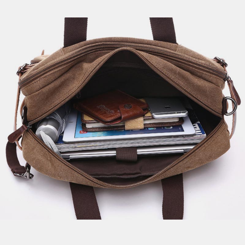 3 Way - Use Large Capacity British Style Briefcase – Versatile Elegance for Work and Travel - VOTVO