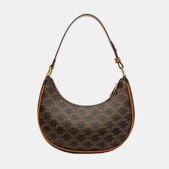 Retro Mini Dumpling Umhängetasche – Klassische Clutch aus PU-Leder mit Reißverschluss