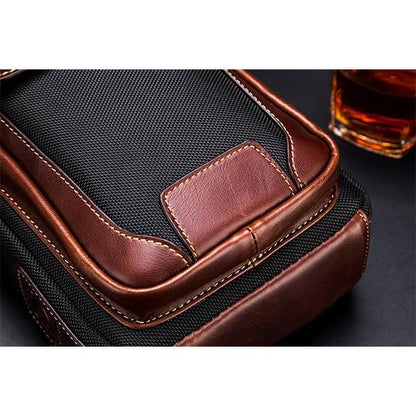 Genuine Leather Casual Sling Bag for Men - Fashionable Crossbody Shoulder Chest Bag
