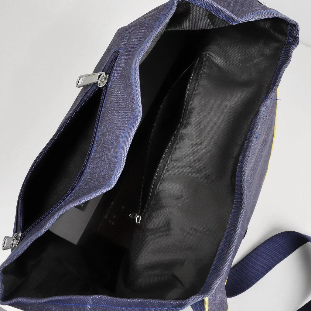 Leaf Pattern Stylish Backpack for Women – Durable Canvas Bag for Daily Use & Travel