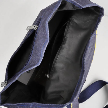 Leaf Pattern Stylish Backpack for Women – Durable Canvas Bag for Daily Use & Travel