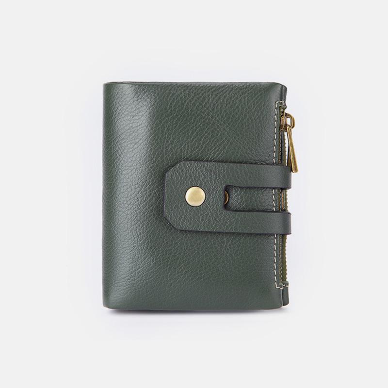 Multifunctional Double Zipper Vintage Wallet – Stylish and Practical - VOTVO