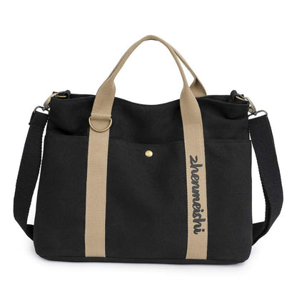 Borsa tote in tela riutilizzabile – Borsa a tracolla impermeabile