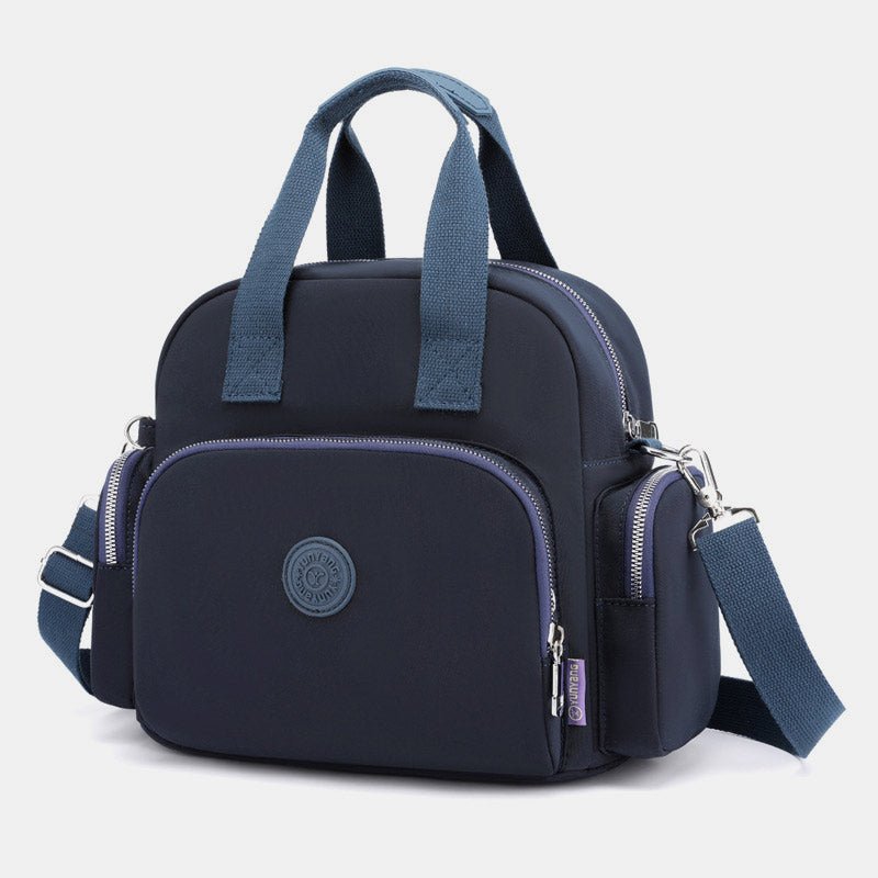 3 - Way Use Backpack with USB Charging Port – Versatile Nylon Travel & School Bag for Women - VOTVO