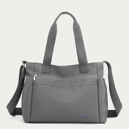 Minimalistic Nylon Tote Bag for Women – Large Handbag for School & Fitness
