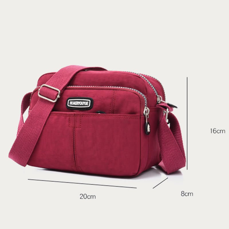 Casual Crossbody Bag for Women – Waterproof Triple Layers Nylon Bag - VOTVO