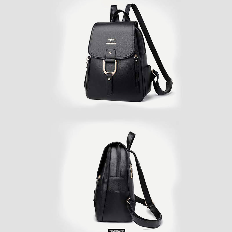 Backpack Purse for Women – Multi-Pocket PU Leather Travel Bag