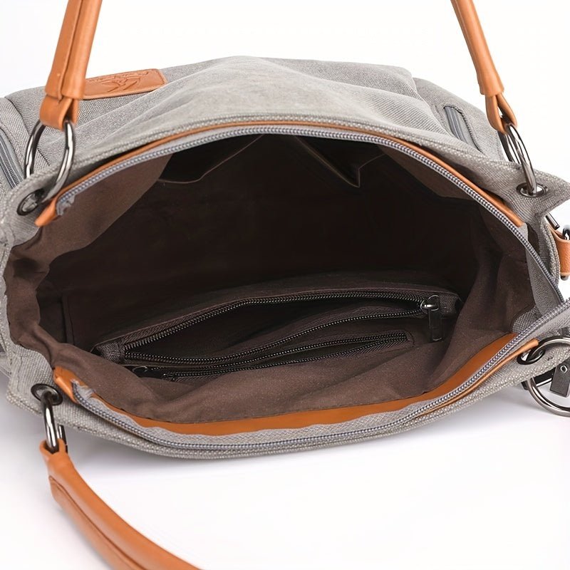 High - Quality Canvas Large Capacity Tote Bag – Perfect for Everyday and Travel - VOTVO